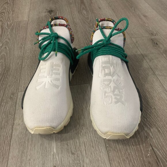 Adidas human race shoes, size 10, white, with box and extra laces - Picture 3 of 5